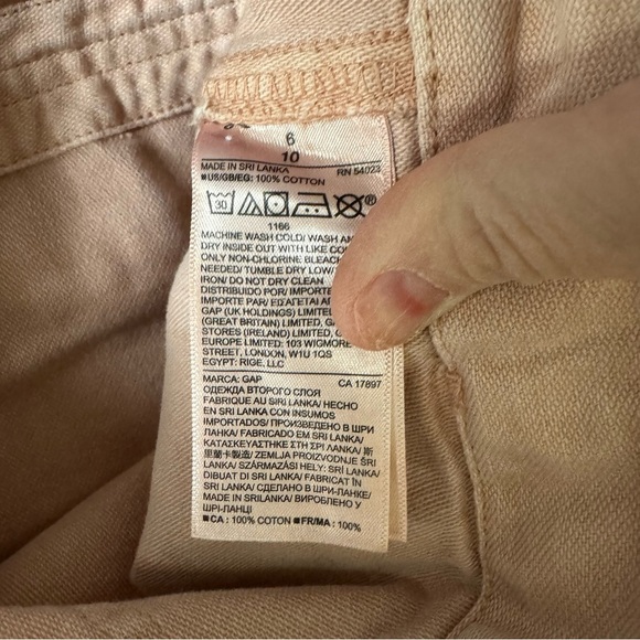 GAP High Rise Straight Crop Wide leg button fly pants Women’s size 6 - Picture 13 of 13